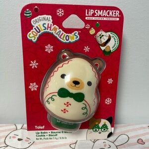 Squishmallows Tolef Lip Balm Lip Smacker Christmas Squishy Toy Holiday New